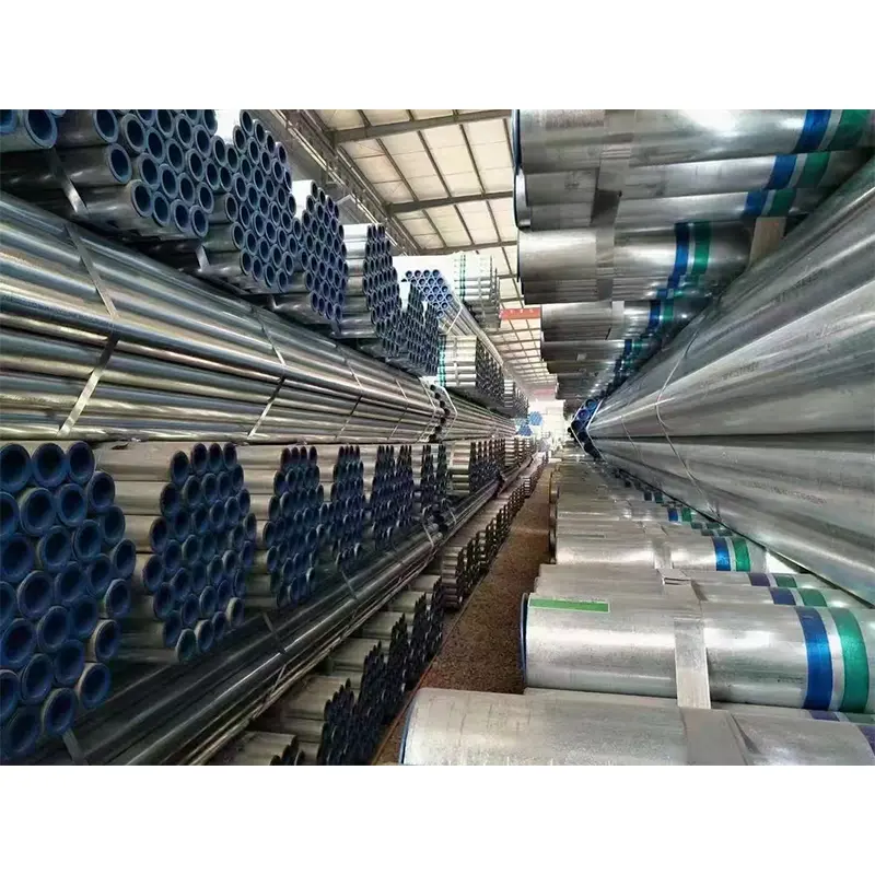 बाक्लो पर्खाल तातो डुबकी जस्ती राउन्ड स्टील पाइप